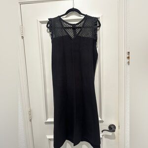 RACHEL Rachel Roy Black Sheath Midi Dress